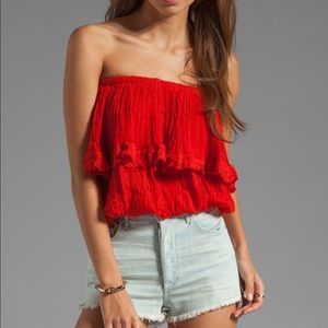 Jen’s Pirates Booty Cha Cha Tube Top (Red)
